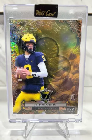 2024 Wild Card 7 Card Stud J.J. McCarthy 2/2 front