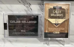 2024 Wild Card Caleb Williams 2 Card Bundle back