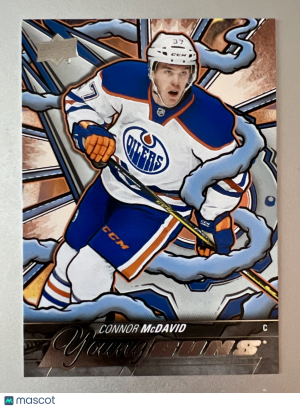 2024-25 Upper Deck Young Guns Series Two Connor McDavid Parallel/Variety Rookie front