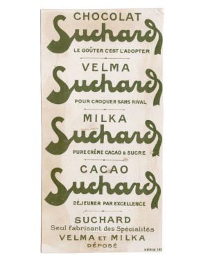 Rare Circa 1900 Chocolat Suchard Boxing Trade Card (Switzerland) back