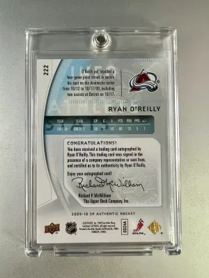 2009-10 Upper Deck SP Authentic Future Watch Ryan O'Reilly Autograph 184/999 back