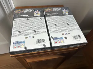 2021-22 Upper Deck Series 1 Hobby Box X2 back