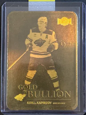 Kiril Kaprizov GB-3 Gold Bullion 2024-25 Metal Universe Hockey front