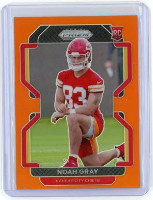 2021 Panini Prizm #418 Noah Gray Rookie Prizms Orange /249 front
