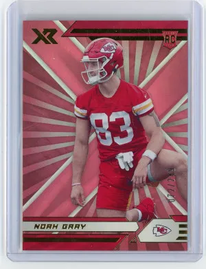 2021 Panini XR #190 Noah Gray Rookie Red #'d /249 front