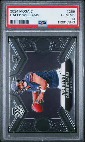 2024 Panini Mosaic Caleb Williams RC PSA 10 front
