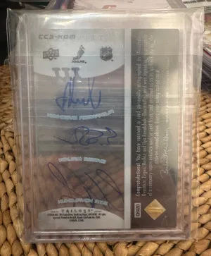 2008 Trilogy Ovechkin, Malkin, Kovalchuk Clear Cut Auto /10 back