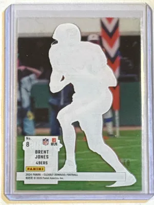 Brent Jones /99 #8 2024 Clearly Donruss Football back