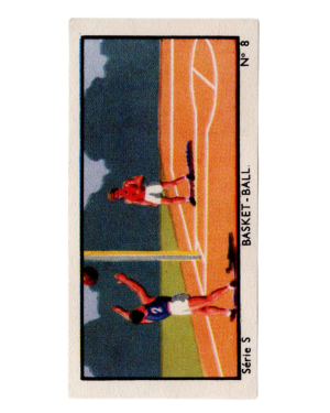 1933 Jacques Chocolat Les Sports Illustres Serie S Type 2 #8 Basketball Card (Belgium) front