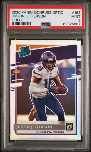 2020 Panini Donruss Optic Justin Jefferson Holo front