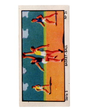 1933 Jacques Chocolat Les Sports Illustres Serie S Type 2 #21 Basketball Card (Belgium) front