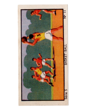 1933 Jacques Chocolat Les Sports Illustres Serie S Type 2 #11 Basketball Card (Belgium) front