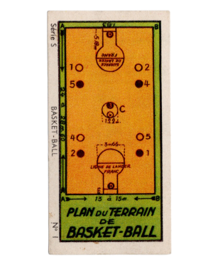 1933 Jacques Chocolat Les Sports Illustres Serie S Type 2 #1 Basketball Card (Belgium) front