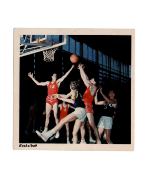 1970s Basketball Card from Europe (possibly UK?) with blank back, maker unknown front