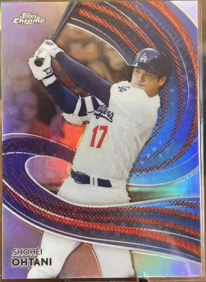 2024 Topps Chrome Strokes Shohei Ohtani #S2 Dodgers Refractor front