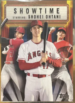 2020 Topps Archives Shohei Ohtani #306 Showtime Nickname Insert Angels front