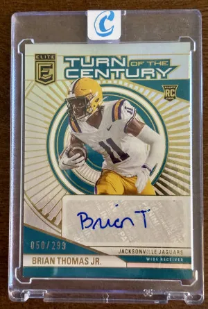 2024 Brian Thomas Jr Donruss Elite RC Auto /299 front