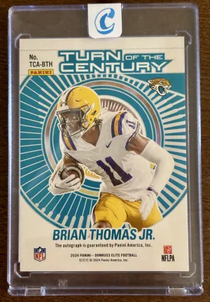 2024 Brian Thomas Jr Donruss Elite RC Auto /299 back