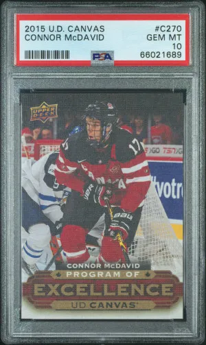 2015 Upper Deck Canvas Connor Mcdavid front