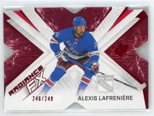 2022-23 SPx #RFX-45 Alexis Lafreniere Radiance FX Red 246/249 front