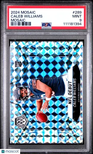 2024 Panini Mosaic Caleb Williams #289 PSA 9 front