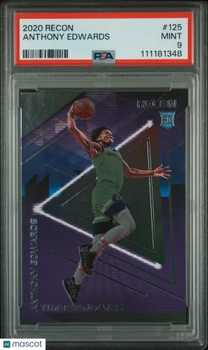 2020 Panini Recon Anthony Edwards #125 PSA 9 front