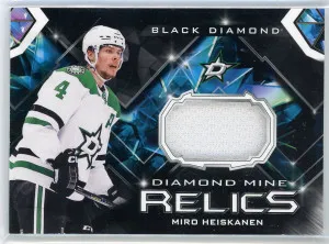2023-24 Black Diamond #DMR-MH Miro Heiskanen Diamond Mine Relics front
