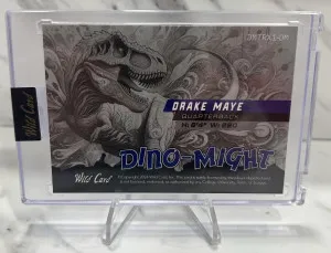 2024 Drake Maye Wild Card Dino Might 1/3 back