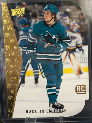 Macklin Celebrini 24-25 Series 2 Die Cut Rookie Card front
