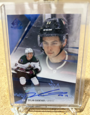 Dylan Guenther SP Game Used Auto front