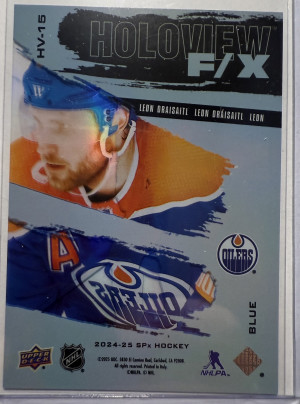 2024-25 SPX Holoview FX Leon Draisaitl Blue #/399 back