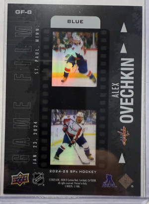 2024-25 SPX Alex Ovechkin Game Film Blue #/199 back