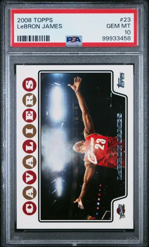 2008 Topps Lebron James (Chalk Toss) front