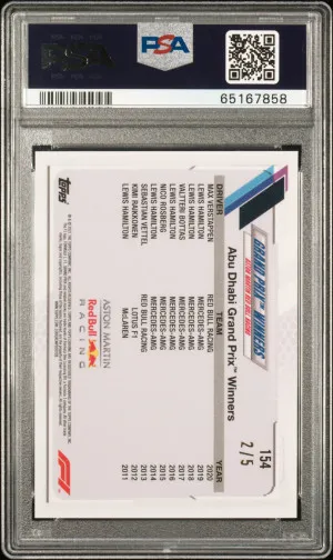 2021 Topps Chrome Formula 1 Sapphire Max Verstappen Sapphire Edition Red /5 back