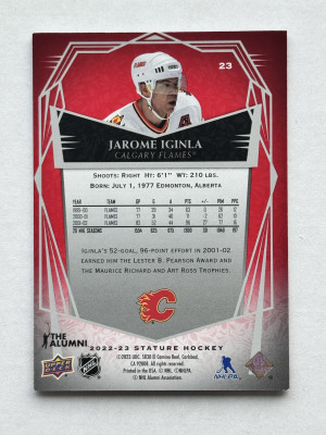 2022-23 Stature Jarome Iginla /11 back