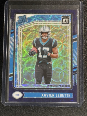 2024 Donruss Optic Xavier Legette Nucleus Holo front