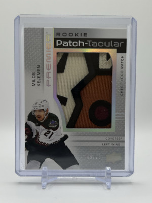2023-24 Premier Milos Kelemen Rookie Patch Tacular /25 front