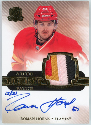2011-12 The Cup #143 Roman Horak Gold Rainbow Rookie Auto Patch 15/51 front