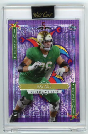 2023 Wild Card 5 Card Draw #SD-JA Joe Alt Joker 1/1 front
