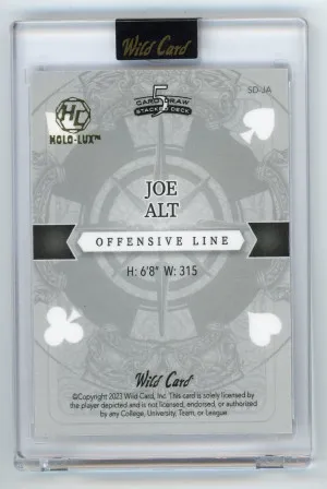 2023 Wild Card 5 Card Draw #SD-JA Joe Alt Joker 1/1 back