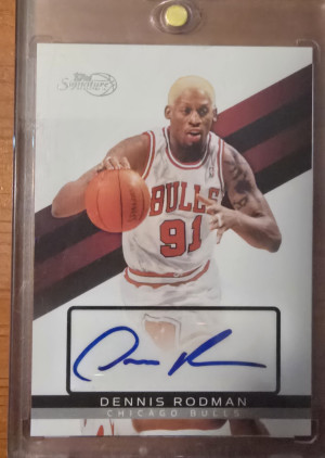 Dennis Rodman 2000 Topps Signature Moves Auto /1299 front