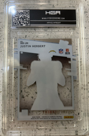 Justin Herbert 2020 Rated Rookie Clearly HGA 9.5 back