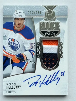2023-24 The Cup Rookie Auto Patch Dylan Holloway /249 front