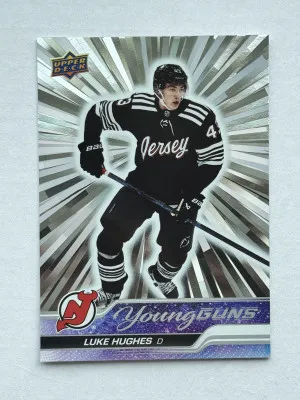 2023-24 Young Guns Outburst Luke Hughes front