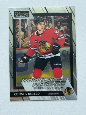 2023-24 O-Pee-Chee Platinum Marquee Rookie Connor Bedard front