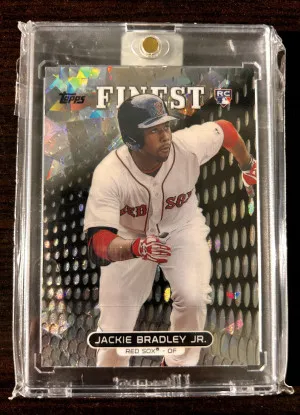 Jackie Bradley 2013 Topps Finest Atomic Refractor Rookie #1/5 front