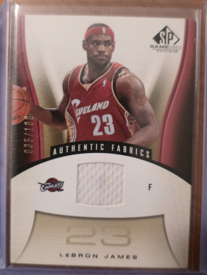 Lebron James 2006 Sp Game Used Patch #/100 front