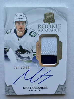 2020-21 The Cup Rookie Auto Patch Nils Höglander 201/249 front
