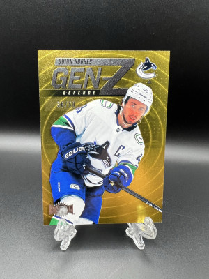 Quinn Hughes Metal Gen-Z Gold /50 front