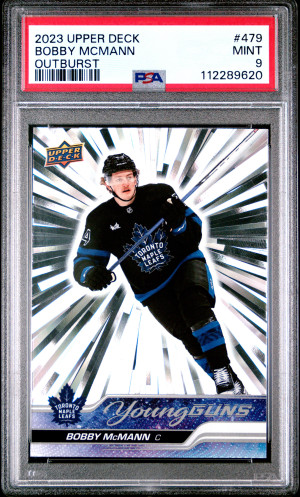 2023 Upper Deck Bobby Mcmann Young Guns Silver Outburst front